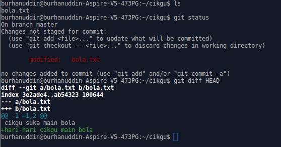 Gambar git diff